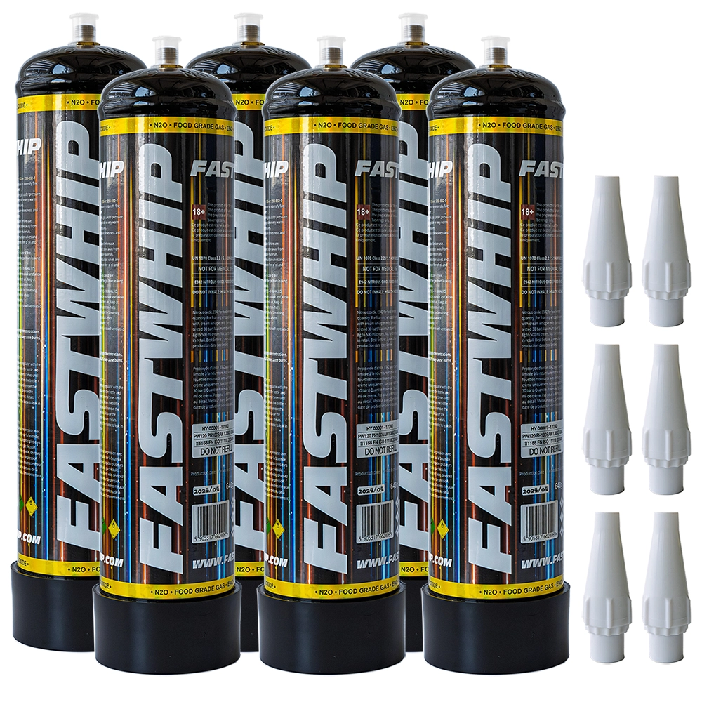 Cream Chargers by Fast Smart Whip (700g N2O) Case of 6 Business Only