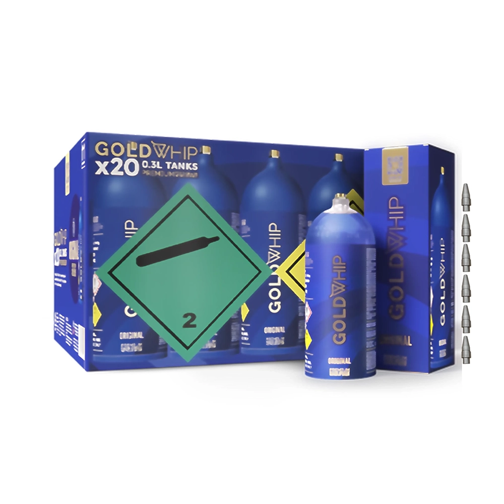 Cream Chargers by Gold Whip - Mini 200g (Case of 20) Businesses Only