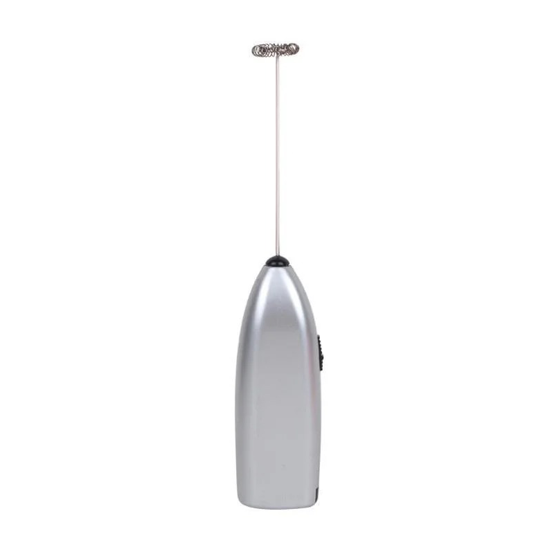 Handheld Electric Milk Frother - Silver (Requires 2 x AA Batteries)