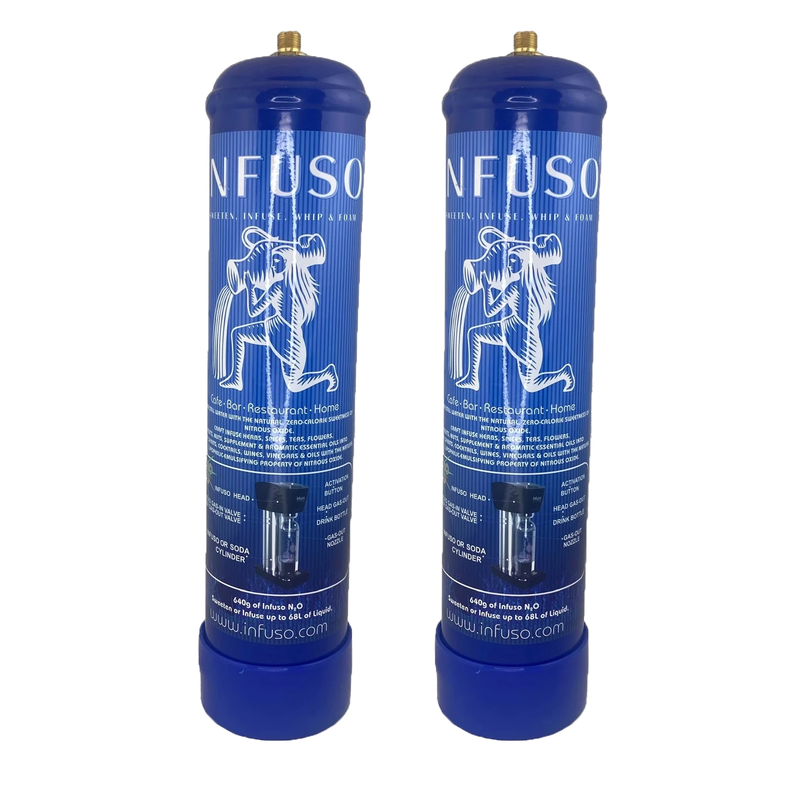 Cream Chargers by     Infuso Smart Whip x 2 (640g N2O)