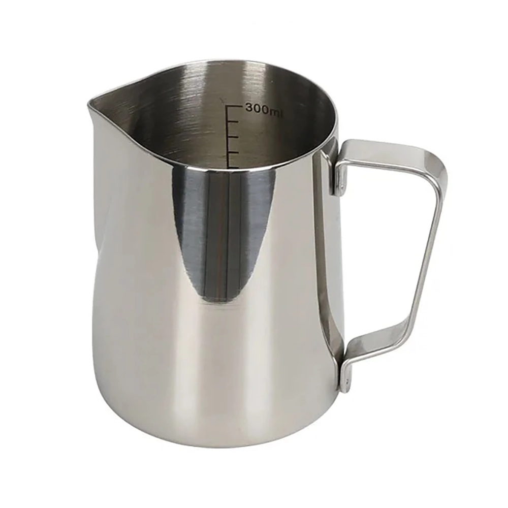 Milk Foaming Frothing Latte Jug - With Laser Etched Scale (12oz/350ml)