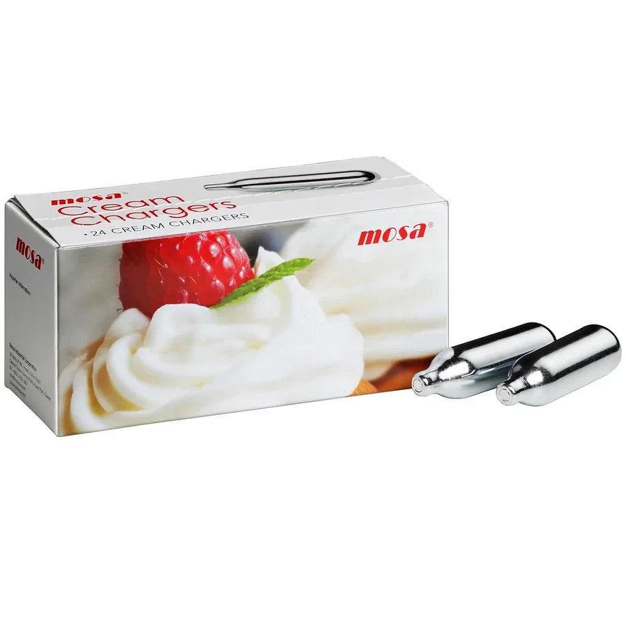 Cream Chargers by Mosa -  1 Box of 24 N2O 8g (24 Cartridges) OFFER BBD 31/12/26